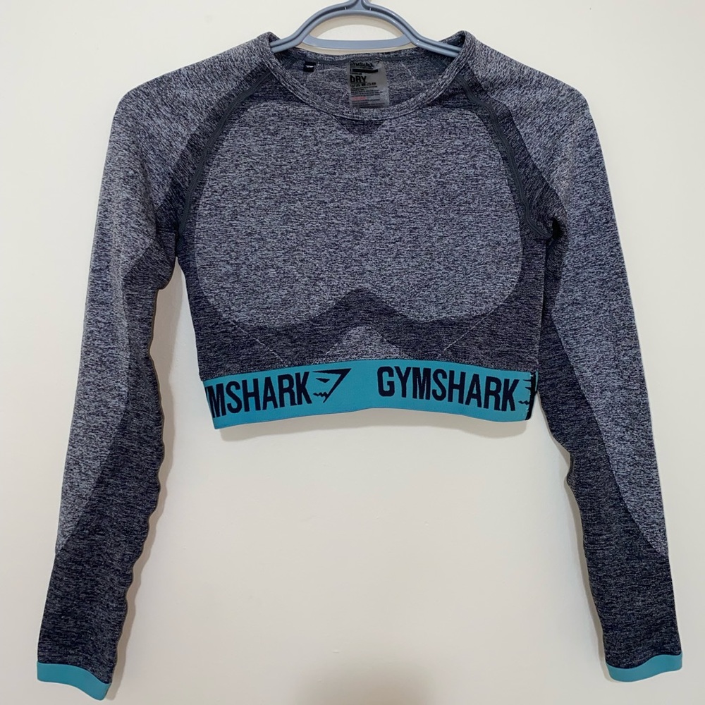 Gymshark Long Sleeve Crop Top. Used once